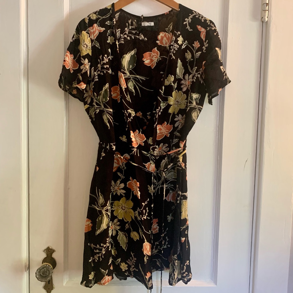 Reformation Wrap Dress, Size 6